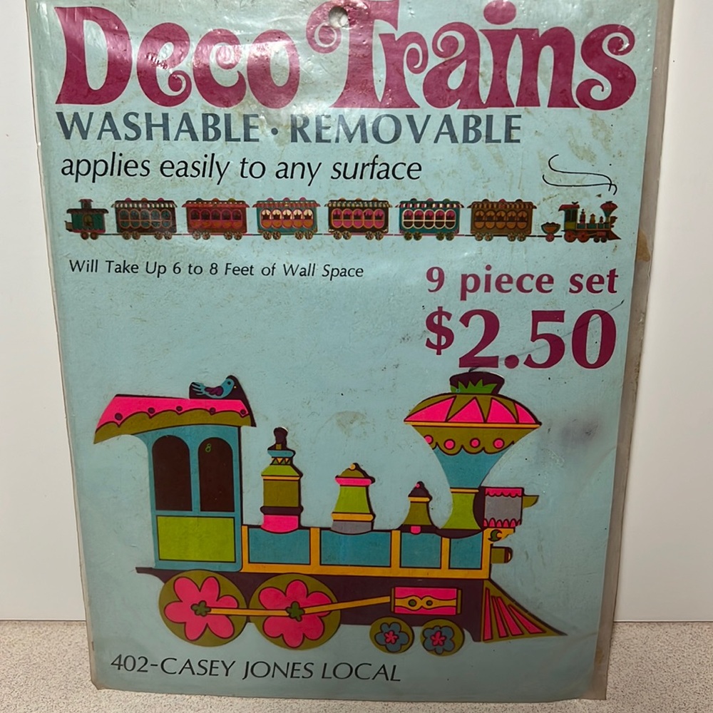 Vintage Casey Jones Local train wall decals